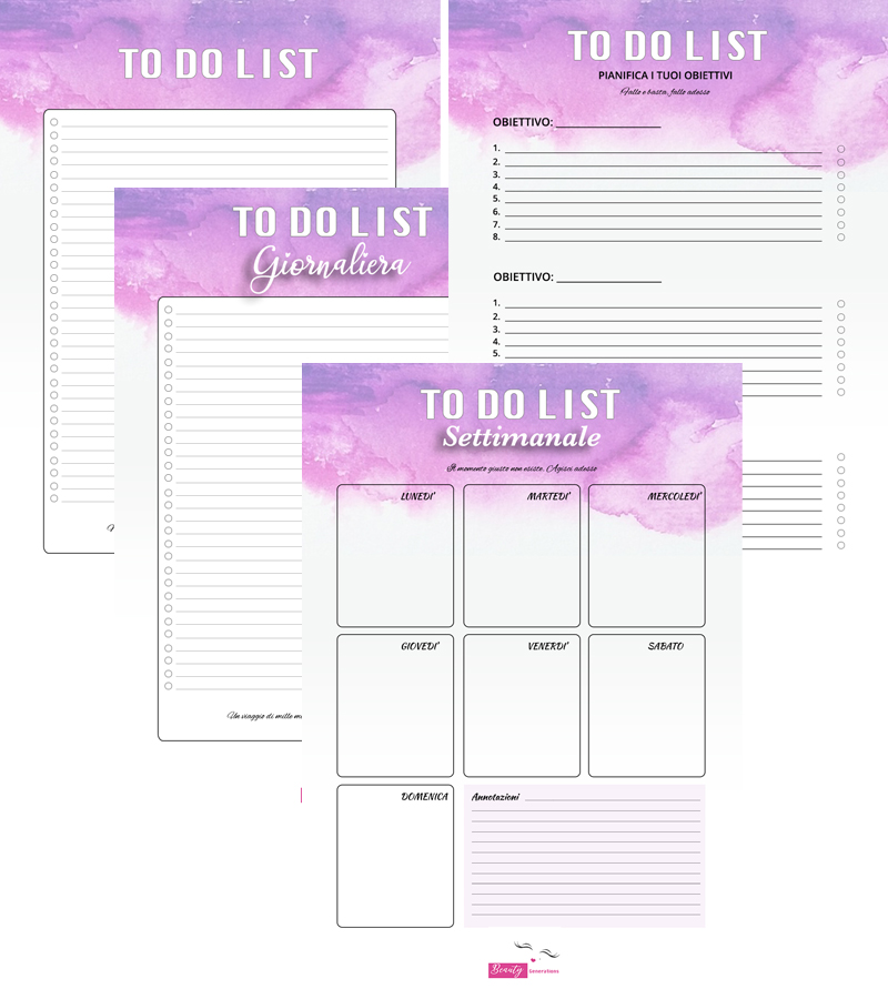 To do list template stampabile free gratis