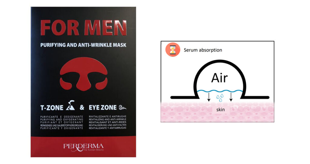 Maschera viso uomo Perderma