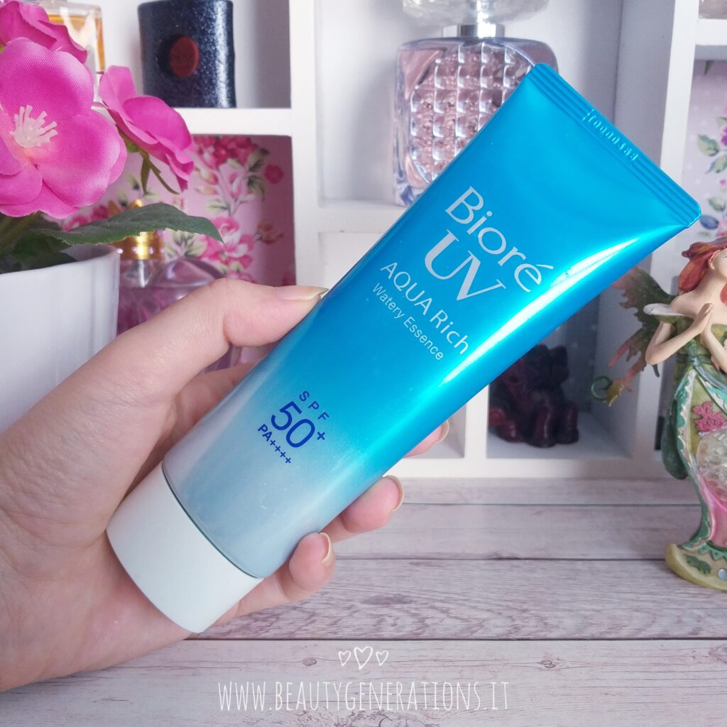 Solare viso Aqua Rich Bioré UV Watery Essence SPF50+