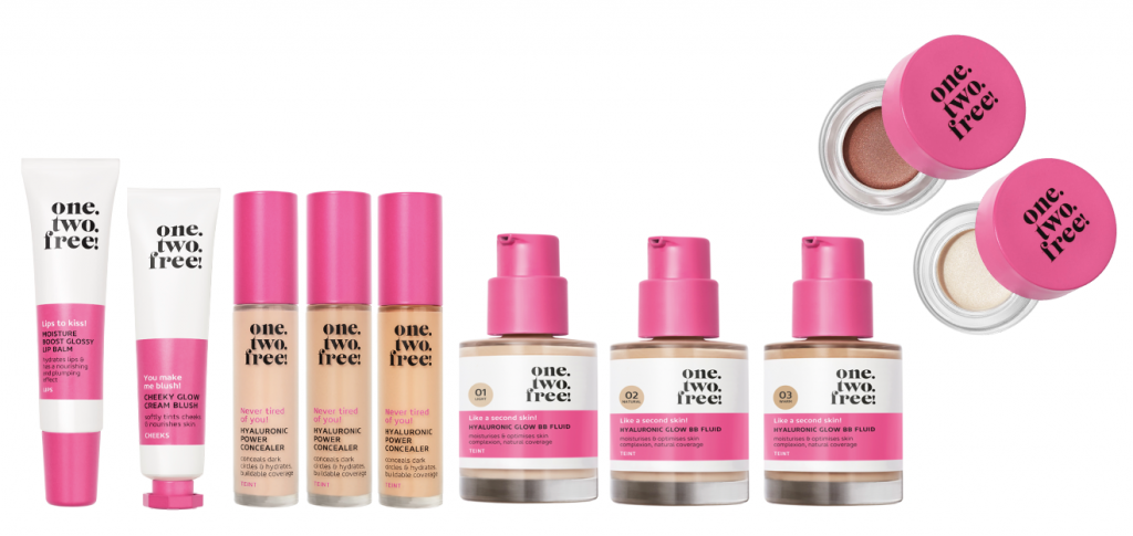 One.Two.Free! Linea makeup